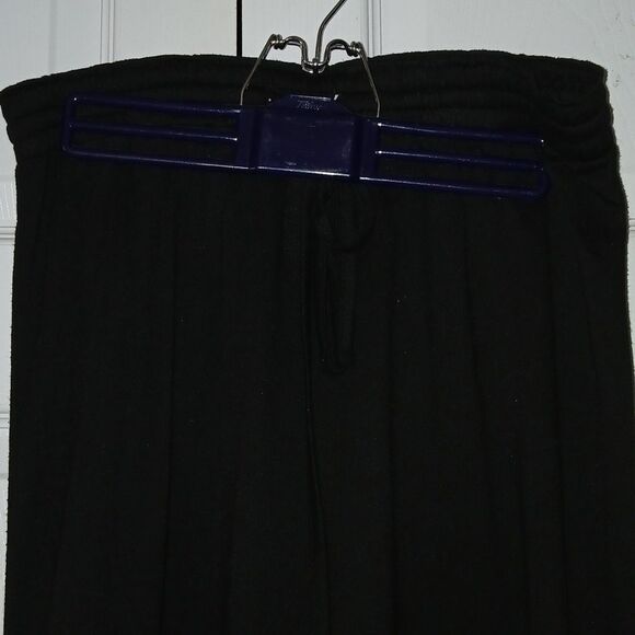 Mix & Co black elastic waist pull on high low skirt  Sz L - Picture 3 of 5